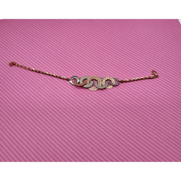 Rebecca Made in Italy R-Zero Rose Gold Over Bronze Steel Chain Bracelet - Picture 7 of 11